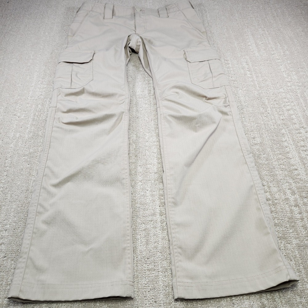 Under Armour Tactical Patrol Pants Women 10 Storm Cargo Ripstop Utility Beige